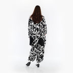  A-Form Jacke von AKH Fashion aus Viskose, 1434.07027, Schwarz/Weiß, Schick, Modern, Bequem