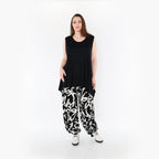  Ballonhose von AKH Fashion aus Viskose, 1434.08067, Schwarz/Weiß, Schick, Modern, Bequem