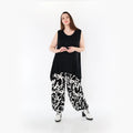  Ballonhose von AKH Fashion aus Viskose, 1434.08067, Schwarz/Weiß, Schick, Modern, Bequem