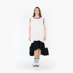  A-Form Kleid von AKH Fashion aus Baumwolle, 1440.07023, Schwarz/Weiß, Schick, Modern