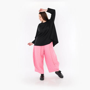  Ballonhose von AKH Fashion aus Materialmix, 1448.08069, Pink, Kariert, Schick, Modern