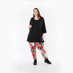  Haremshose von AKH Fashion aus Materialmix, 1451.06813, Rot/Weiß/Schwarz, Punkte, Schick