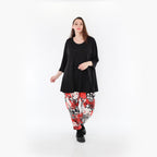  Haremshose von AKH Fashion aus Materialmix, 1451.06813, Rot/Weiß/Schwarz, Punkte, Schick