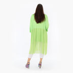  AKH Fashion Kleid in gerader Form, aus Materialmix, 1457.07046, Lime, Ausgefallen, Zeitlos