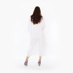  A-Form Kleid von AKH Fashion aus Materialmix, 1457.07048, Weiß, Ausgefallen, Zeitlos