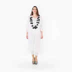  A-Form Kleid von AKH Fashion aus Materialmix, 1457.07048, Weiß, Ausgefallen, Zeitlos