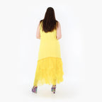  Ballonrock von AKH Fashion aus Materialmix, 1457.07049, Gelb, Ausgefallen, Zeitlos, Schick