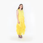  Ballonrock von AKH Fashion aus Materialmix, 1457.07049, Gelb, Ausgefallen, Zeitlos, Schick