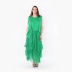  Ballonrock von AKH Fashion aus Materialmix, 1457.07049, Grün, Ausgefallen, Zeitlos, Schick