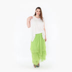  Ballonrock von AKH Fashion aus Materialmix, 1457.07049, Lime, Ausgefallen, Zeitlos, Schick