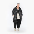  AKH Fashion Jacke in gerader Form, aus Baumwolle, 1464.07053, Schwarz/Grau, Raute, Schick