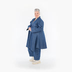  A-Form Cardigan von AKH Fashion aus Polyester, 1466.07040, Jeansblau, Ausgefallen, Zeitlos