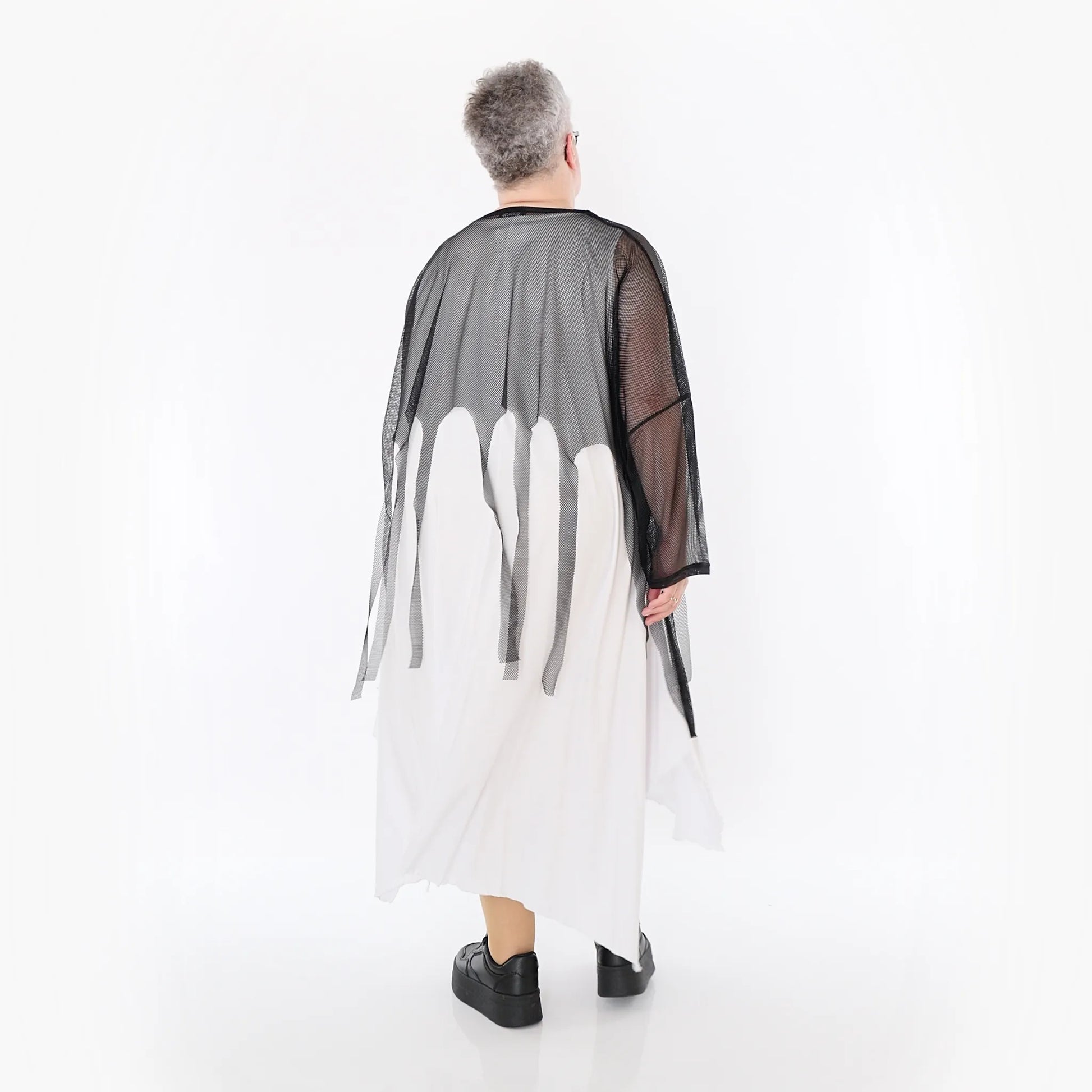  AKH Fashion Bigshirt in kastiger Form, aus Viskose, 1474.06966, Schwarz, Ausgefallen, Zeitlos