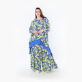 Palazzo Hose von AKH Fashion aus Viskose, 1476.07077, Blau/Gelb, Batik, Ausgefallen