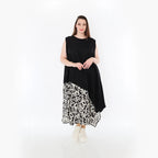  A-Form Tunika von AKH Fashion aus Baumwolle, 1478.07073, Schwarz/Ecru, Ausgefallen, Schick