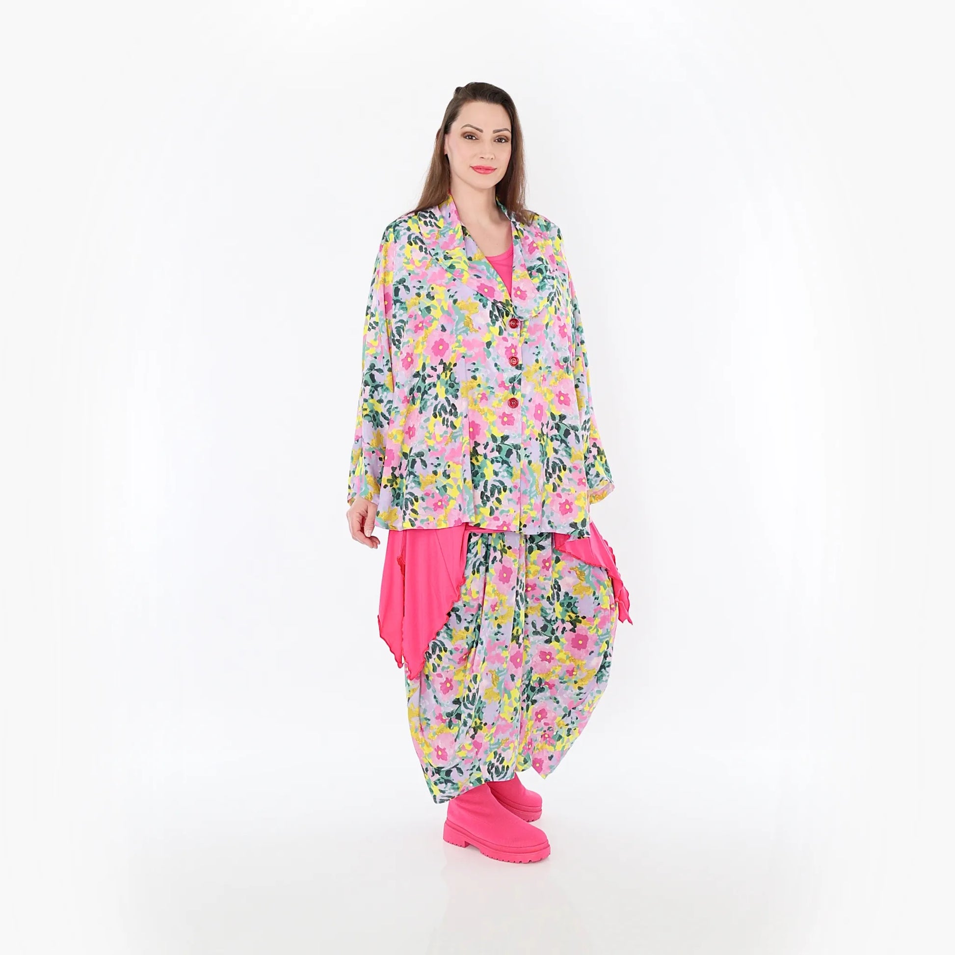  Ballonhose von AKH Fashion aus Viskose, 1479.08069, Multicolor, Blumen, Ausgefallen