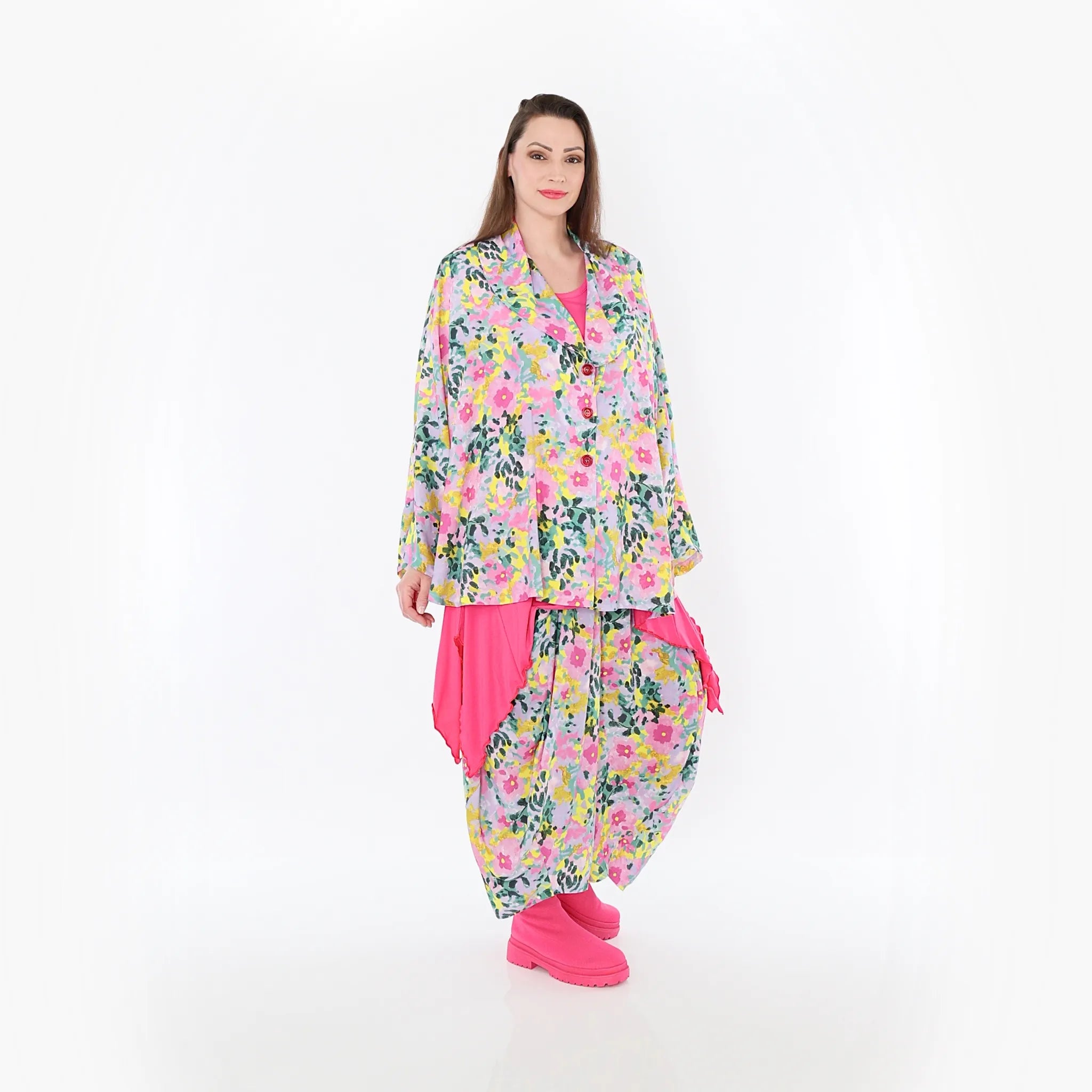  Ballonhose von AKH Fashion aus Viskose, 1479.08069, Multicolor, Blumen, Ausgefallen