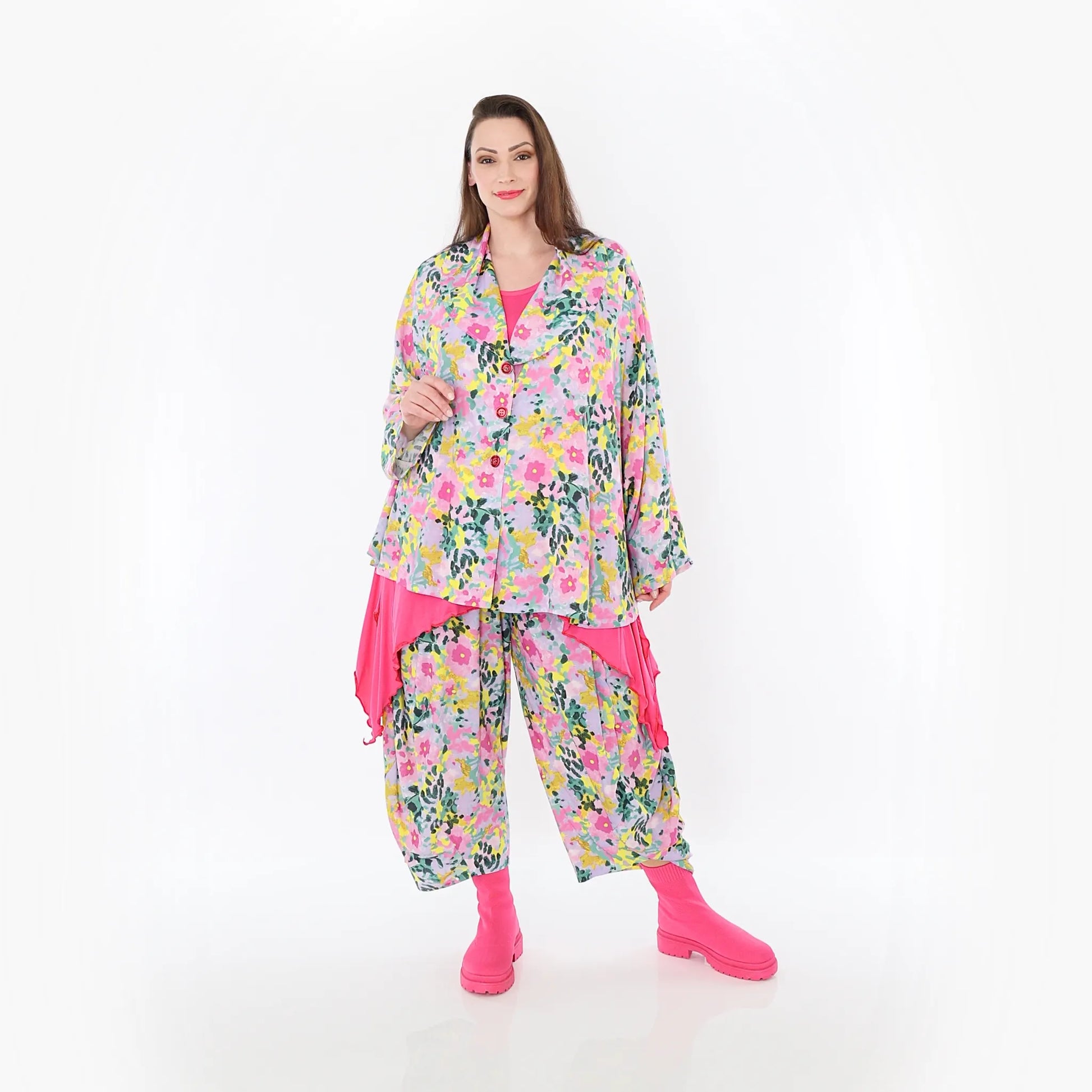  Ballonhose von AKH Fashion aus Viskose, 1479.08069, Multicolor, Blumen, Ausgefallen