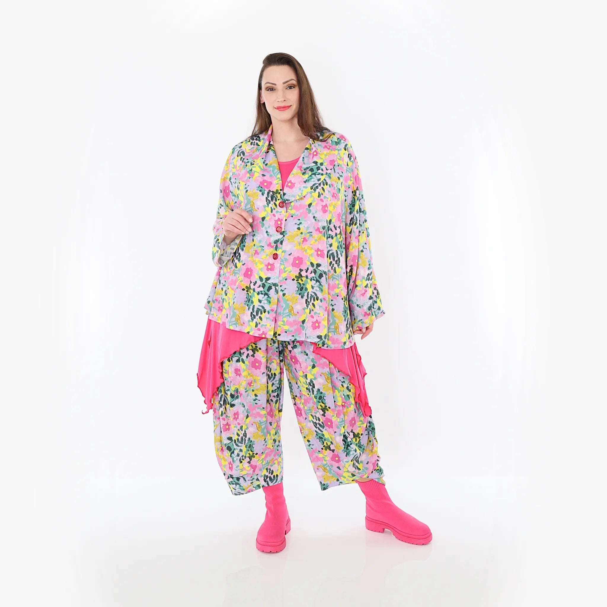  Ballonhose von AKH Fashion aus Viskose, 1479.08069, Multicolor, Blumen, Ausgefallen