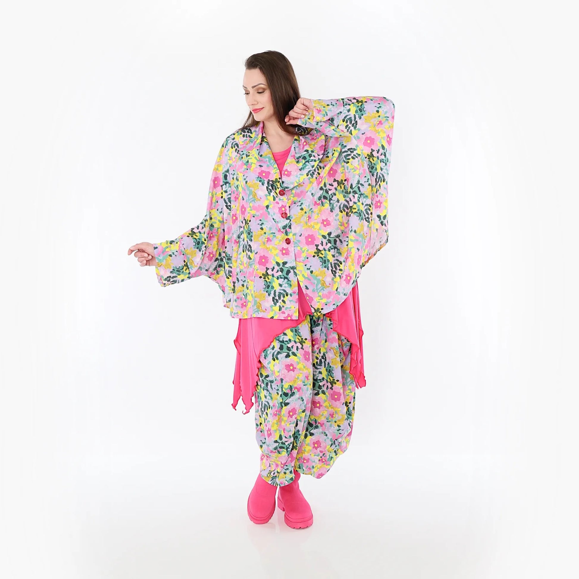  Ballonhose von AKH Fashion aus Viskose, 1479.08069, Multicolor, Blumen, Ausgefallen