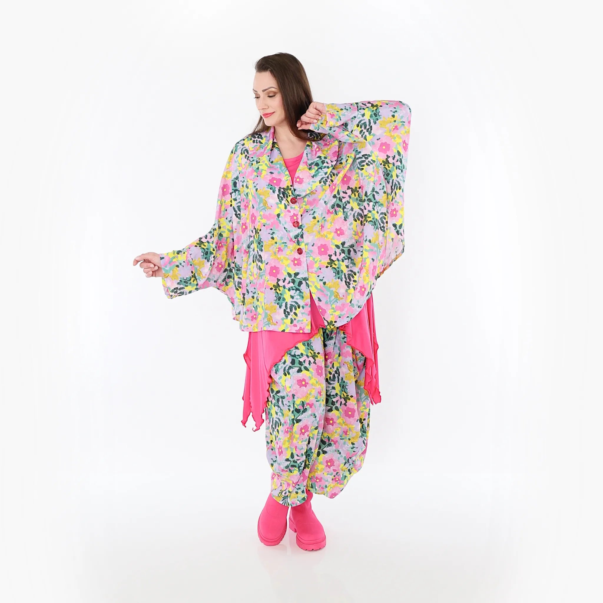  Ballonhose von AKH Fashion aus Viskose, 1479.08069, Multicolor, Blumen, Ausgefallen