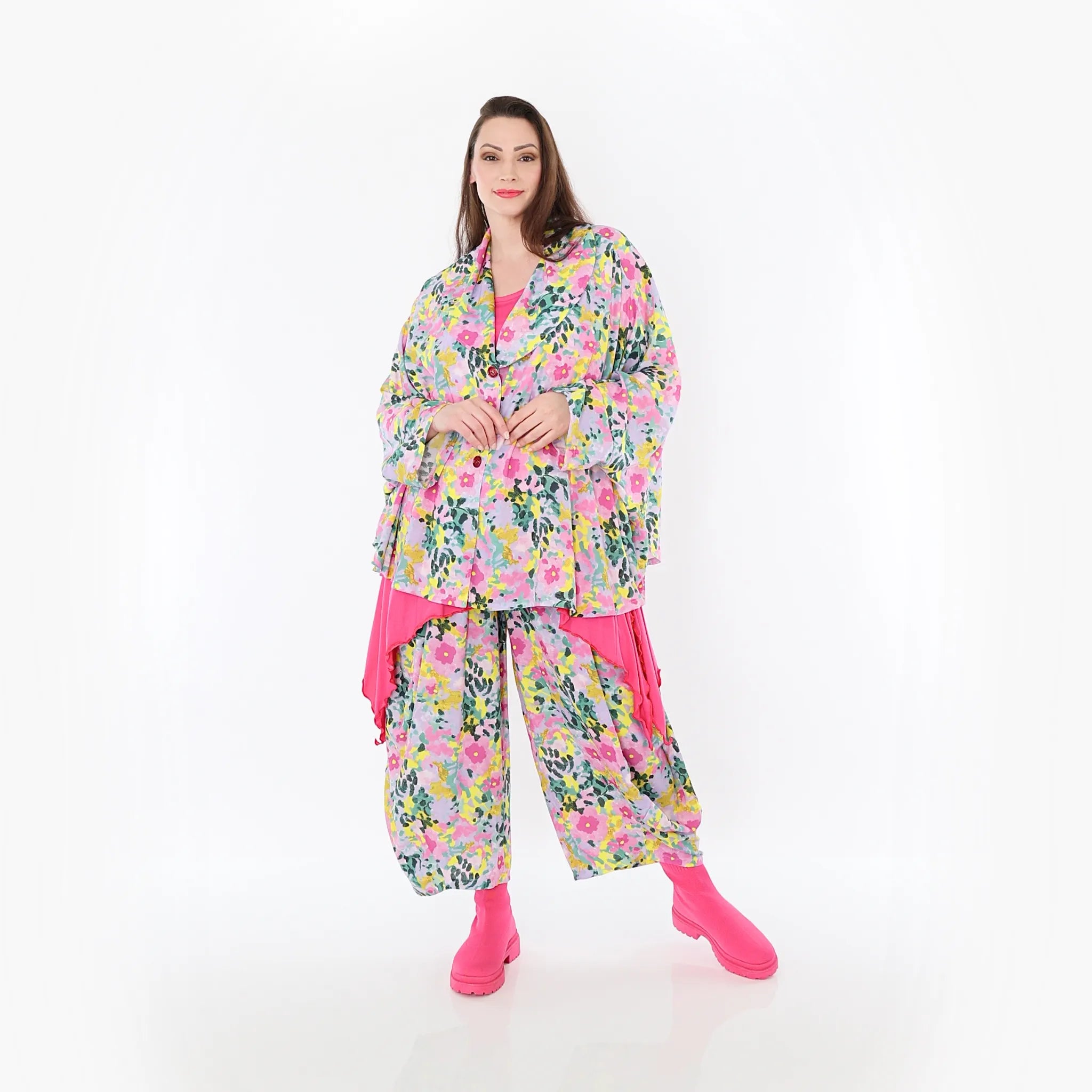  Ballonhose von AKH Fashion aus Viskose, 1479.08069, Multicolor, Blumen, Ausgefallen