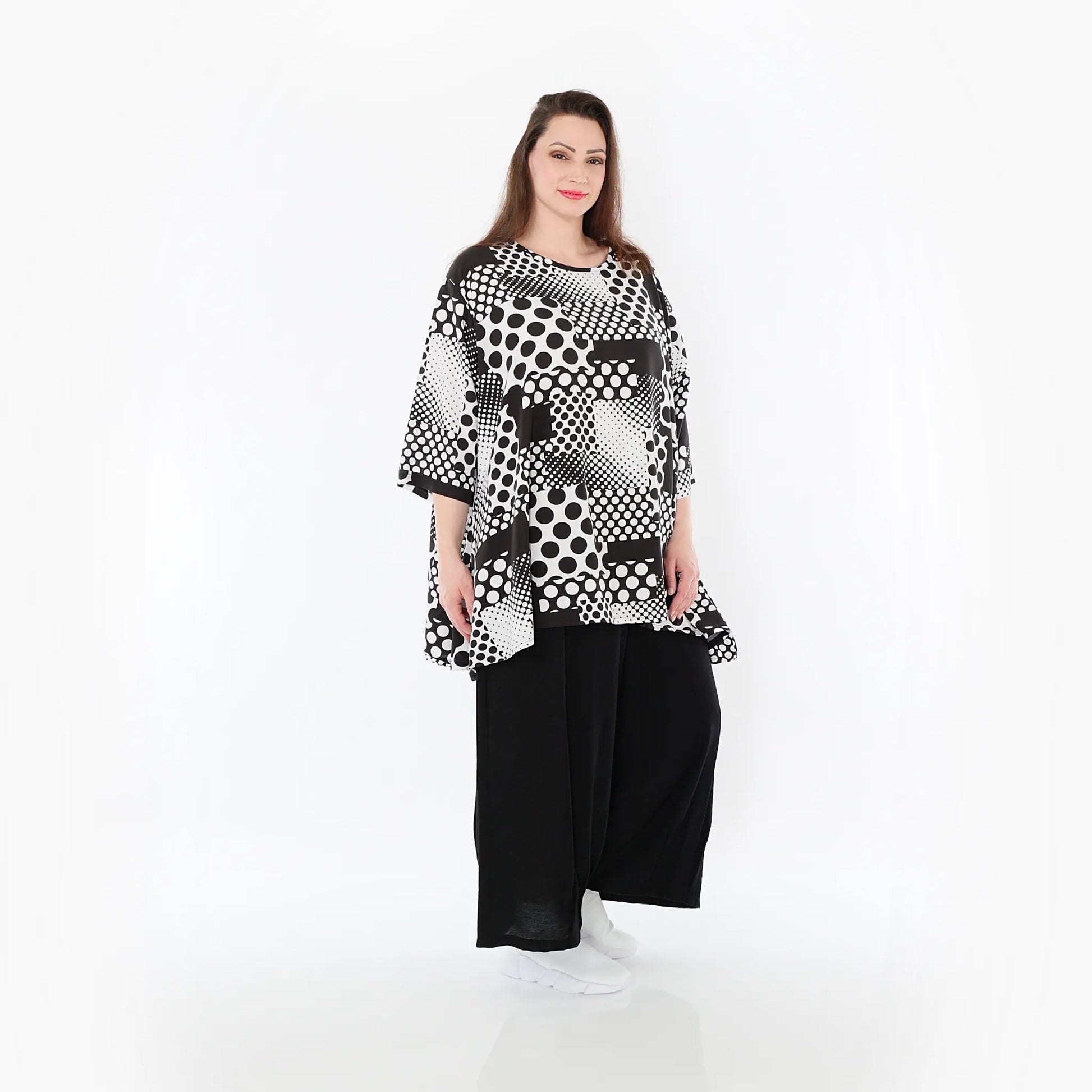  Ballonhose von AKH Fashion aus Baumwolle, 1477.07070, Schwarz, Ausgefallen, Zeitlos