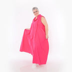  Ballon Weste von AKH Fashion aus Baumwolle, 1482.07066, Fuchsia, Ausgefallen, Zeitlos