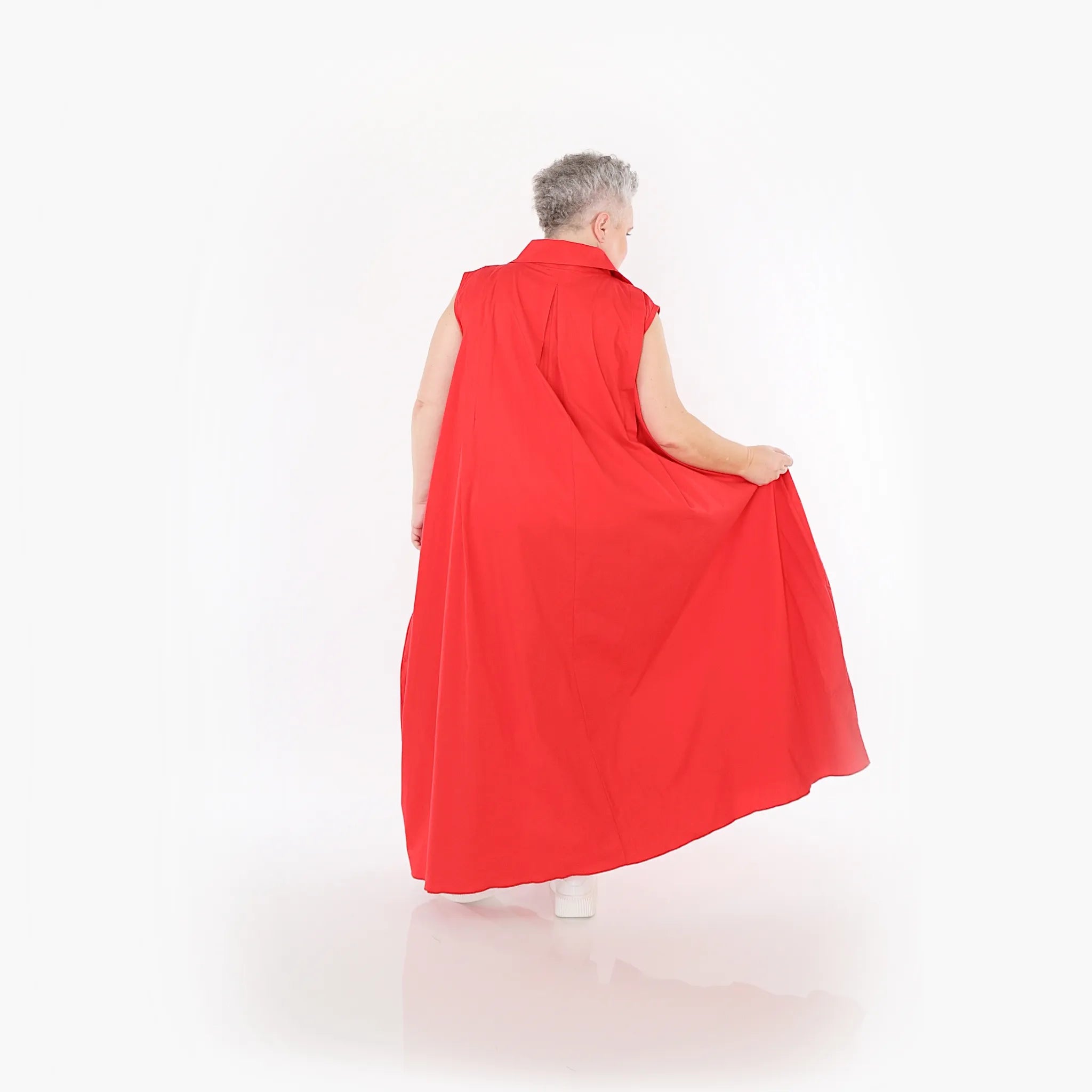  Ballon Weste von AKH Fashion aus Baumwolle, 1482.07066, Rot, Ausgefallen, Zeitlos, Schick