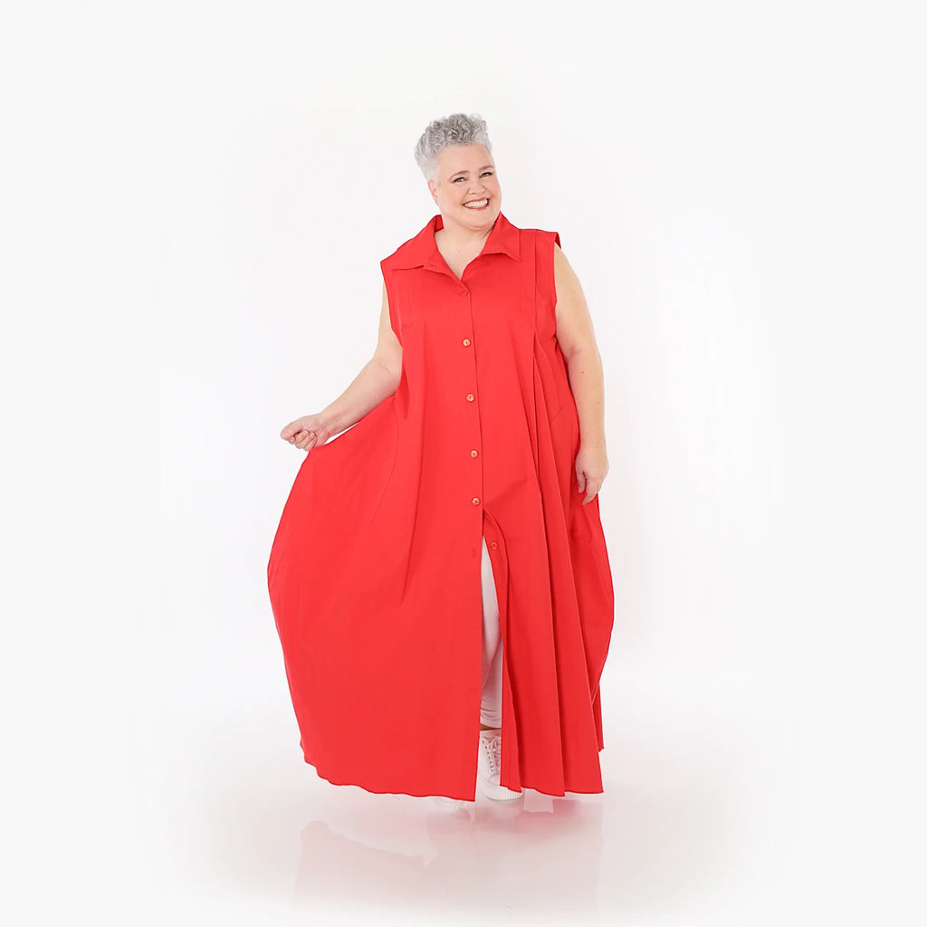  Ballon Weste von AKH Fashion aus Baumwolle, 1482.07066, Rot, Ausgefallen, Zeitlos, Schick