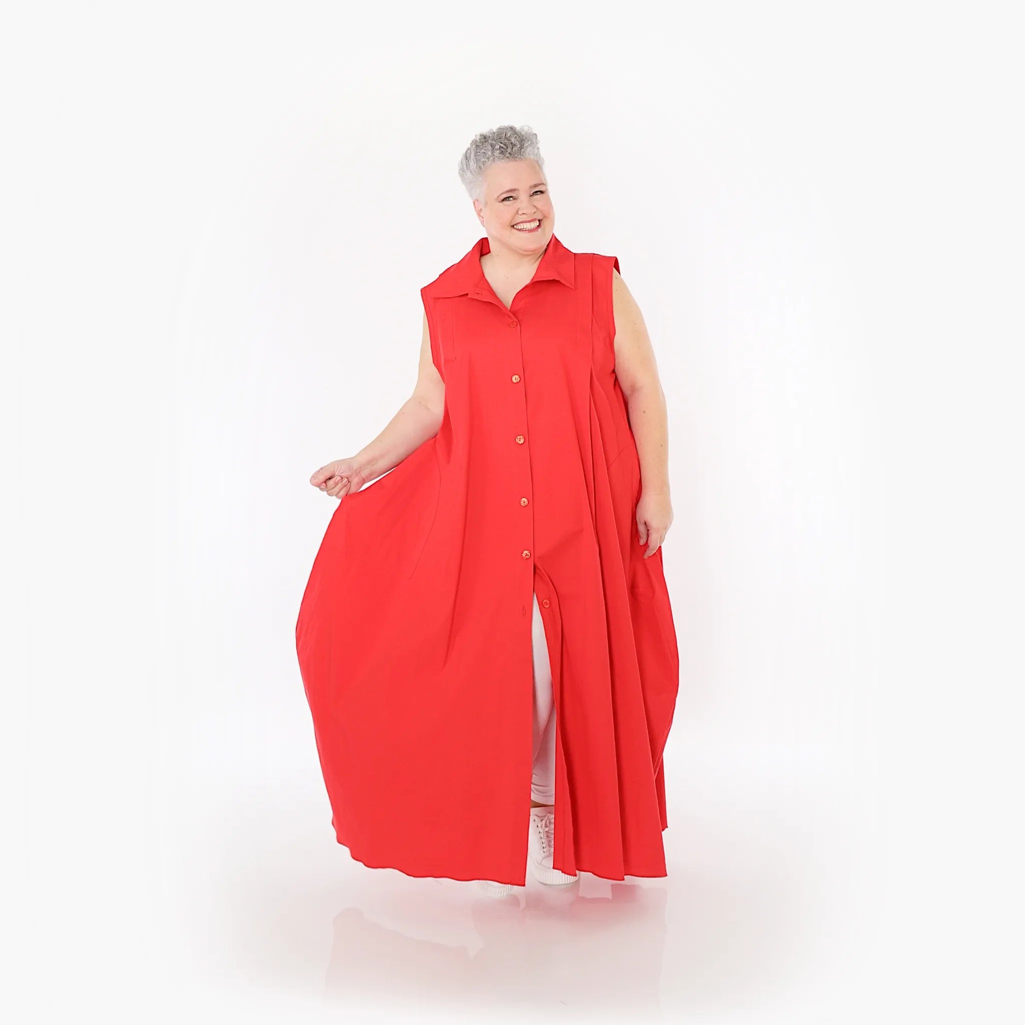  Ballon Weste von AKH Fashion aus Baumwolle, 1482.07066, Rot, Ausgefallen, Zeitlos, Schick