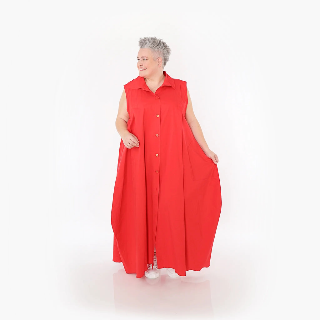  Ballon Weste von AKH Fashion aus Baumwolle, 1482.07066, Rot, Ausgefallen, Zeitlos, Schick