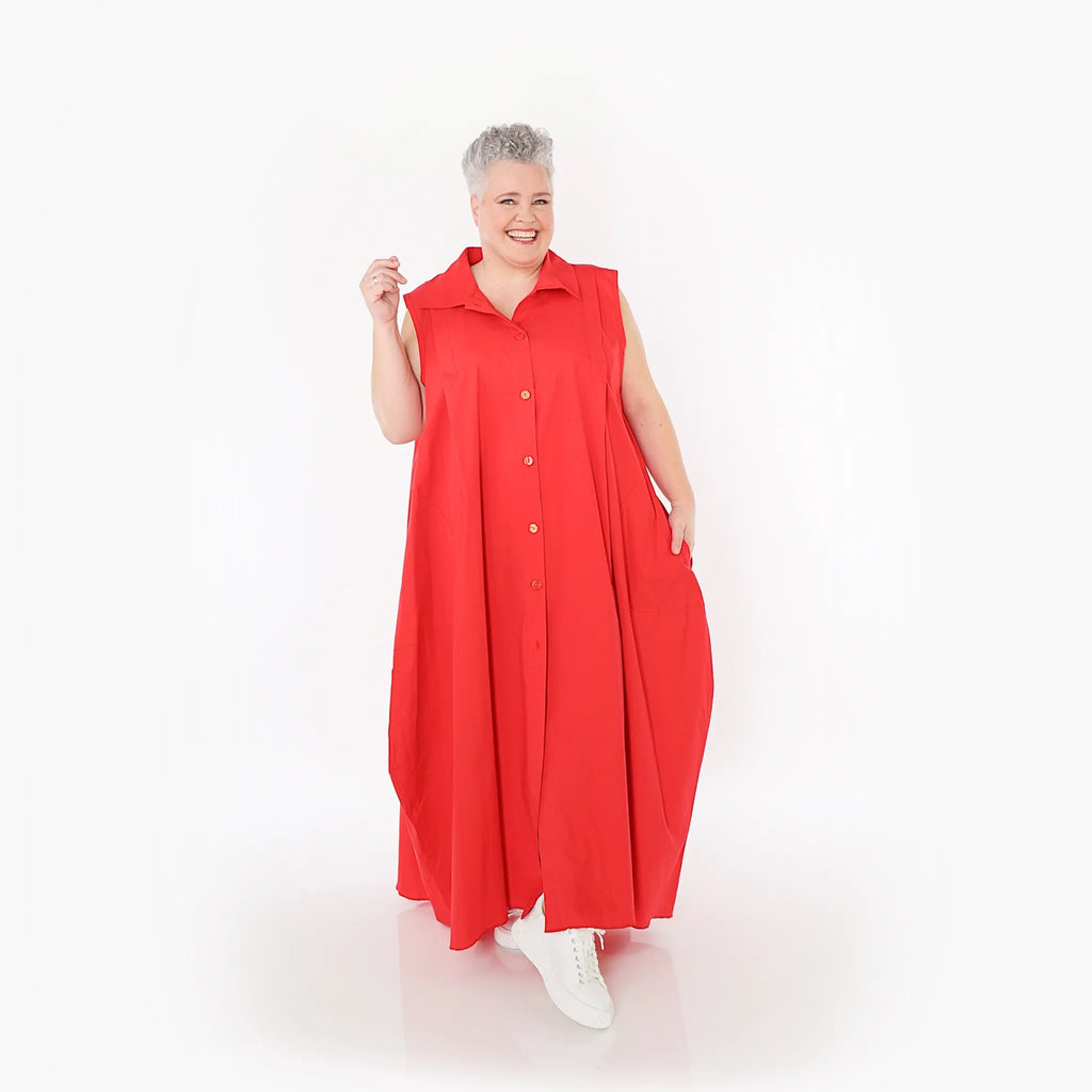  Ballon Weste von AKH Fashion aus Baumwolle, 1482.07066, Rot, Ausgefallen, Zeitlos, Schick