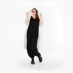  AKH Fashion Cardigan in gerader Form, aus Baumwolle, 1500.07068, Beige, Ausgefallen