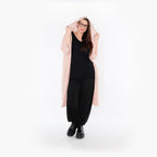  AKH Fashion Cardigan in gerader Form, aus Baumwolle, 1500.07068, Mauve, Ausgefallen