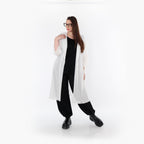  AKH Fashion Cardigan in gerader Form, aus Baumwolle, 1500.07068, Weiß, Ausgefallen, Schick