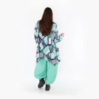  Ballonhose von AKH Fashion aus Materialmix, 1450.08067, Mintgrün, Jacquard, Schick, Schick