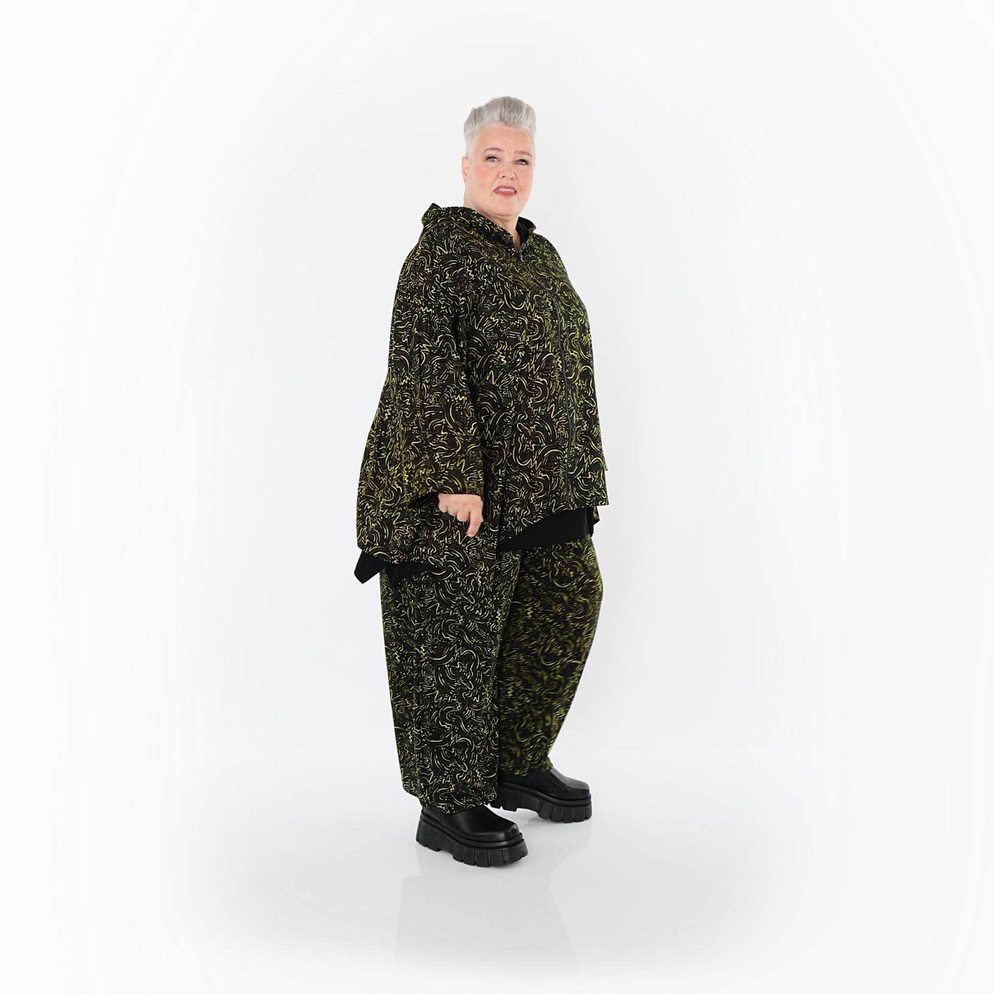  Marlene Hose von AKH Fashion aus Materialmix, 1516.07083, Neongrün