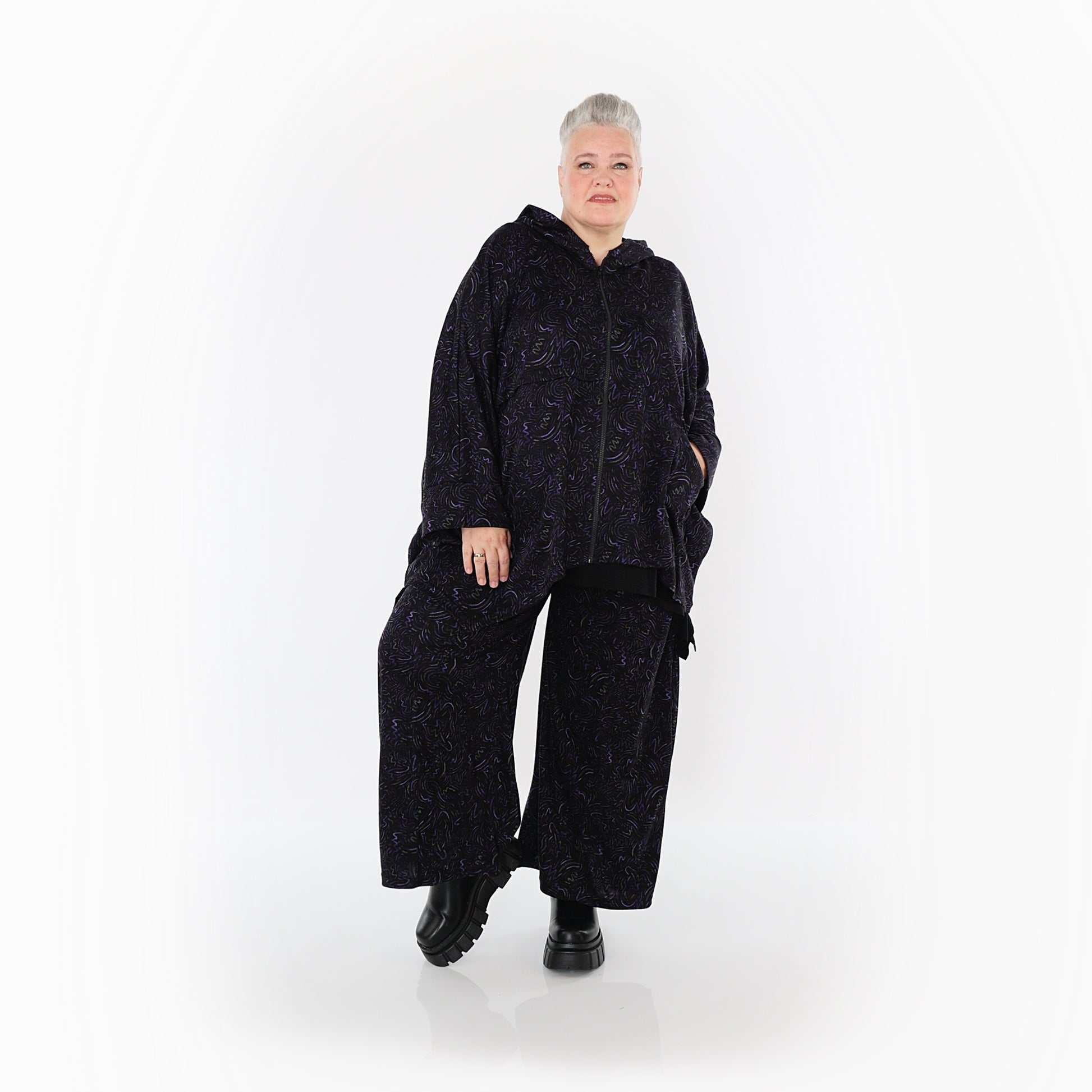  Marlene Hose von AKH Fashion aus Materialmix, 1516.07083, Violett