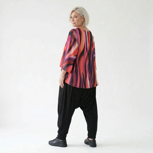 Haremshose von AKH Fashion aus Viskose, ausgefallene, zeitlose Lagenlook Mode