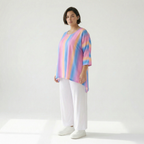 A-Form Shirt von AKH Fashion aus Baumwolle, ausgefallene, zeitlose Lagenlook Mode