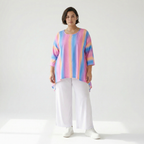 A-Form Shirt von AKH Fashion aus Baumwolle, ausgefallene, zeitlose Lagenlook Mode