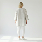 A-Form Shirt von AKH Fashion aus Baumwolle, ausgefallene, zeitlose Lagenlook Mode