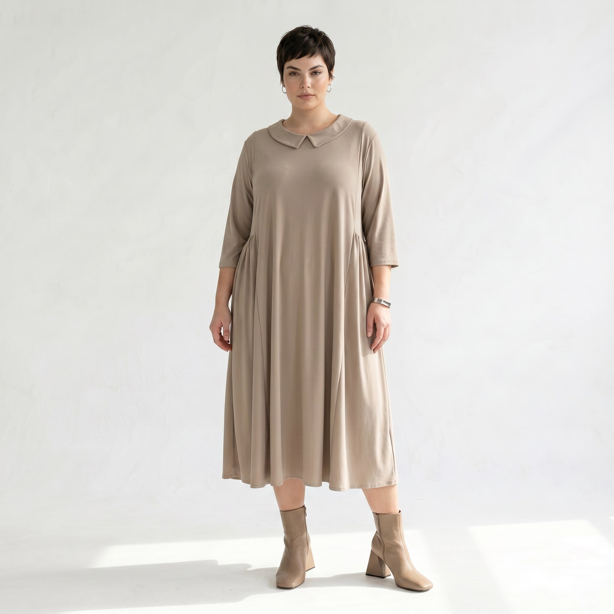 Ballonkleid von AKH Fashion aus Materialmix, ausgefallene, zeitlose Lagenlook Mode