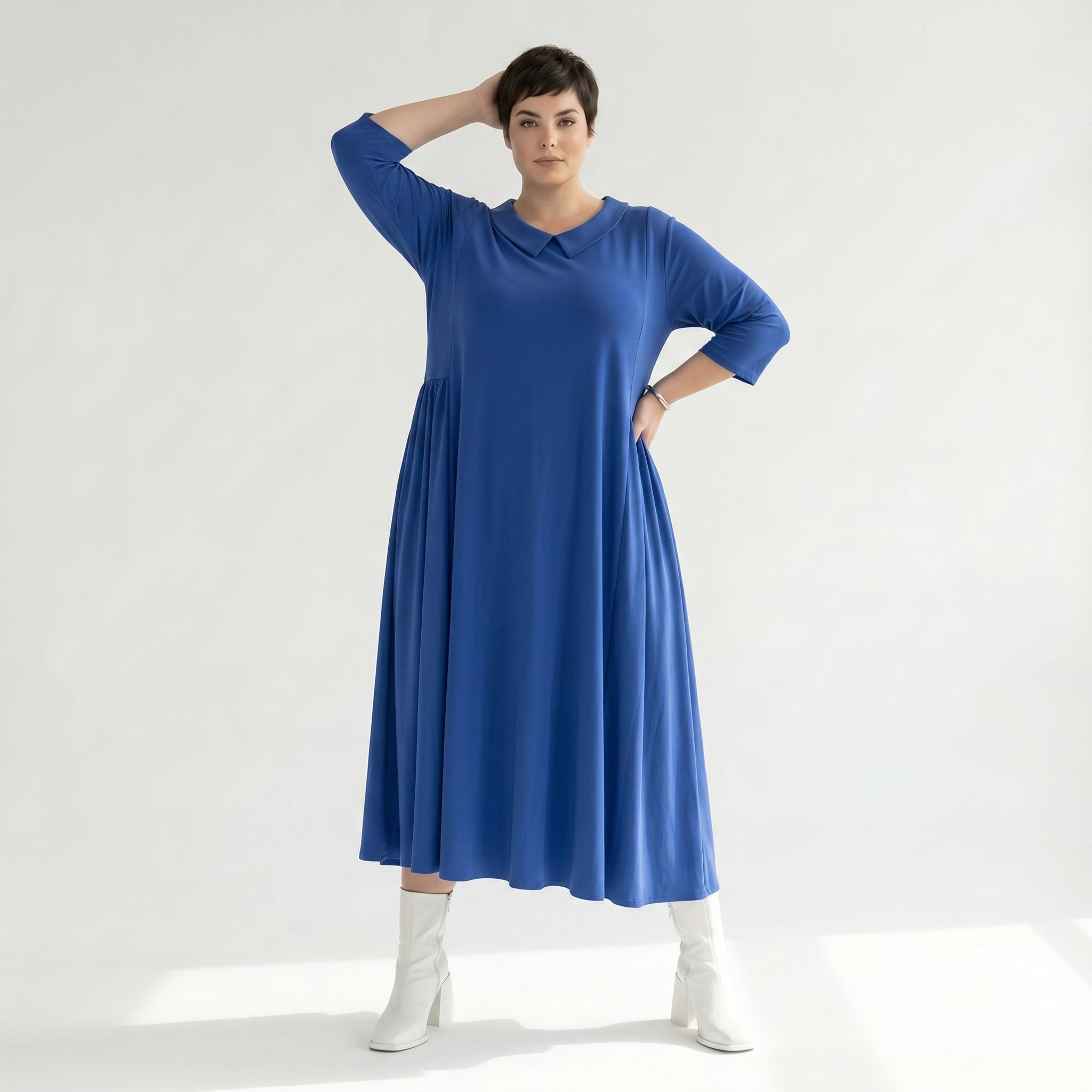 Ballonkleid von AKH Fashion aus Materialmix, ausgefallene, zeitlose Lagenlook Mode