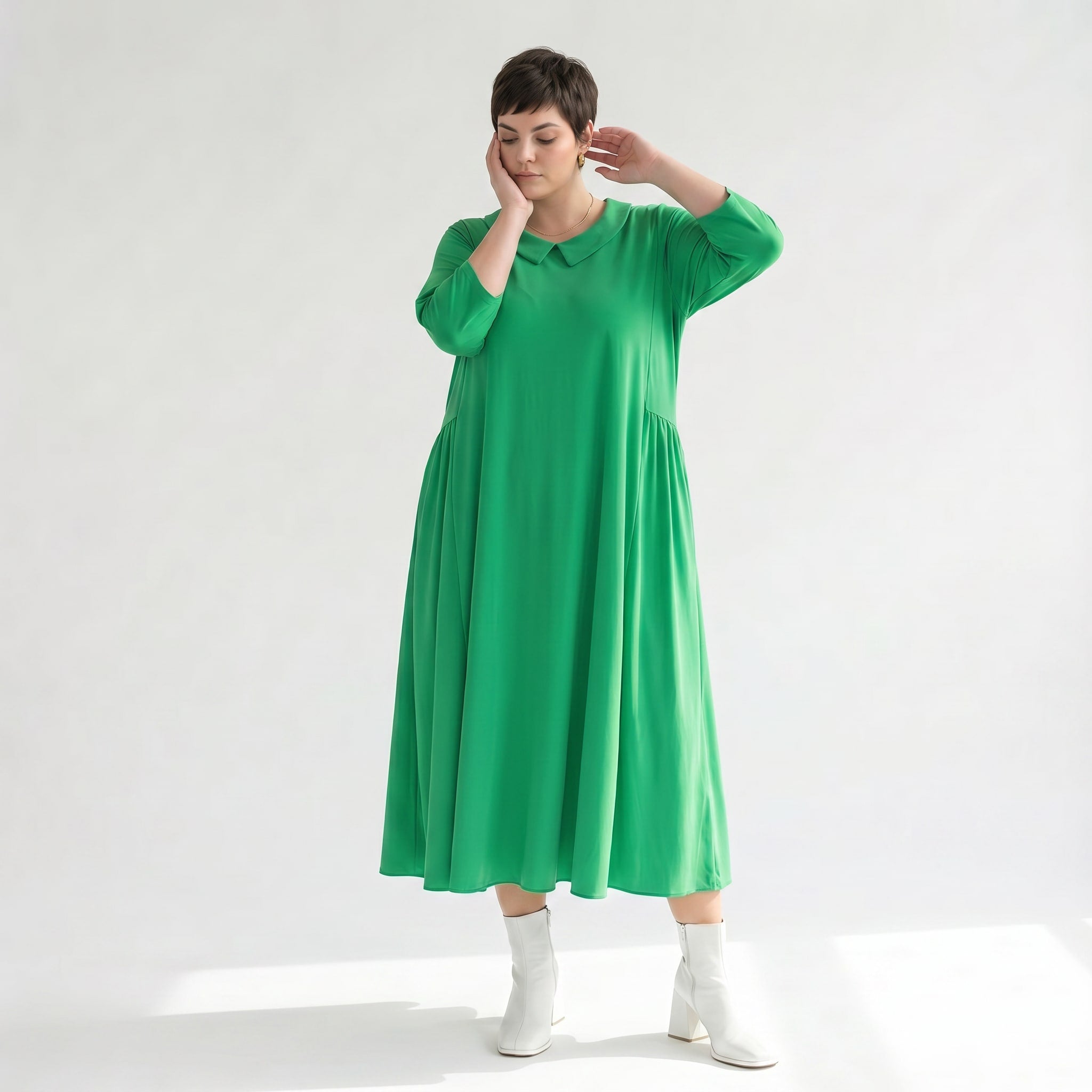 Ballonkleid von AKH Fashion aus Materialmix, ausgefallene, zeitlose Lagenlook Mode