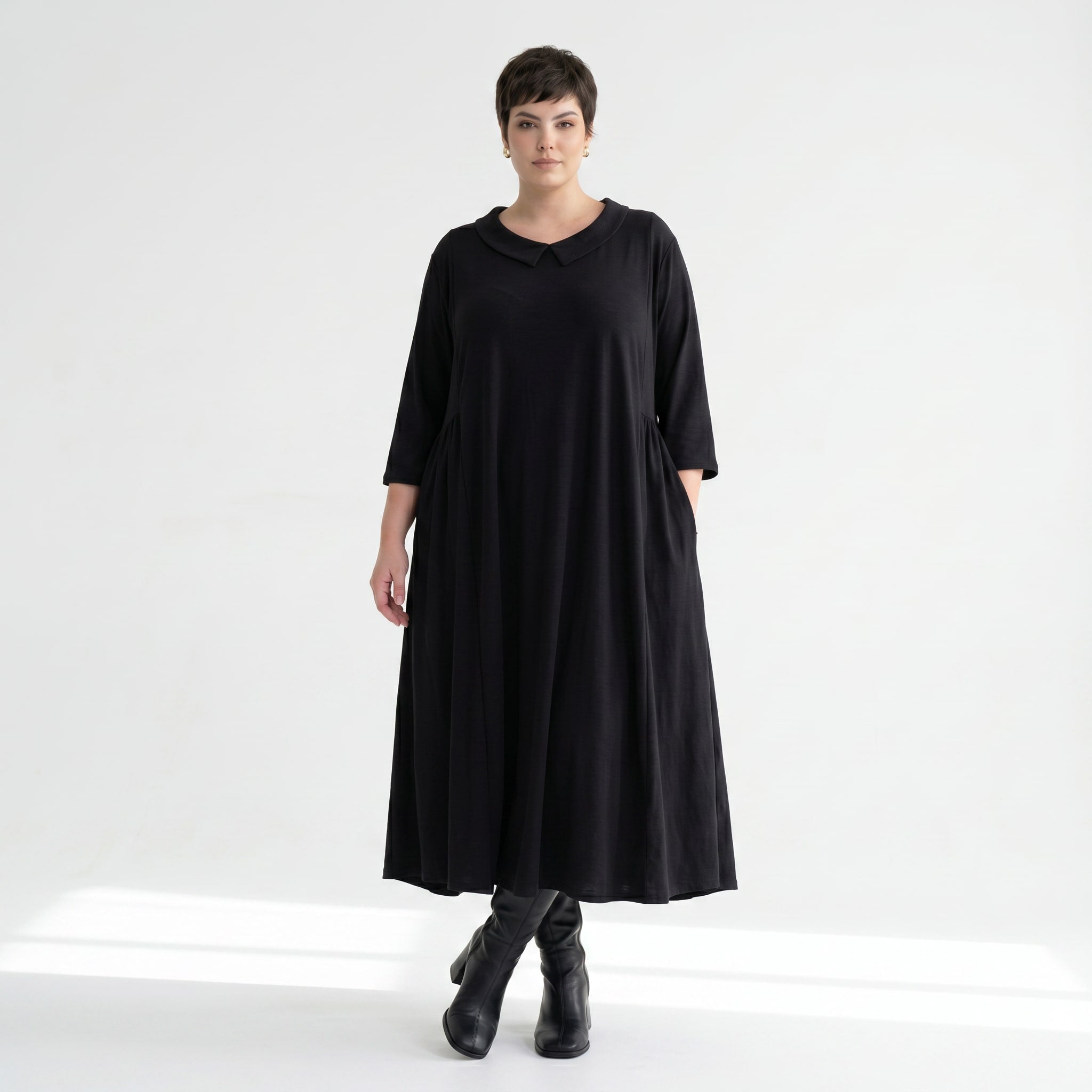 Ballonkleid von AKH Fashion aus Materialmix, ausgefallene, zeitlose Lagenlook Mode