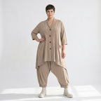 A-Form Jacke von AKH Fashion aus Materialmix, ausgefallene, zeitlose Lagenlook Mode