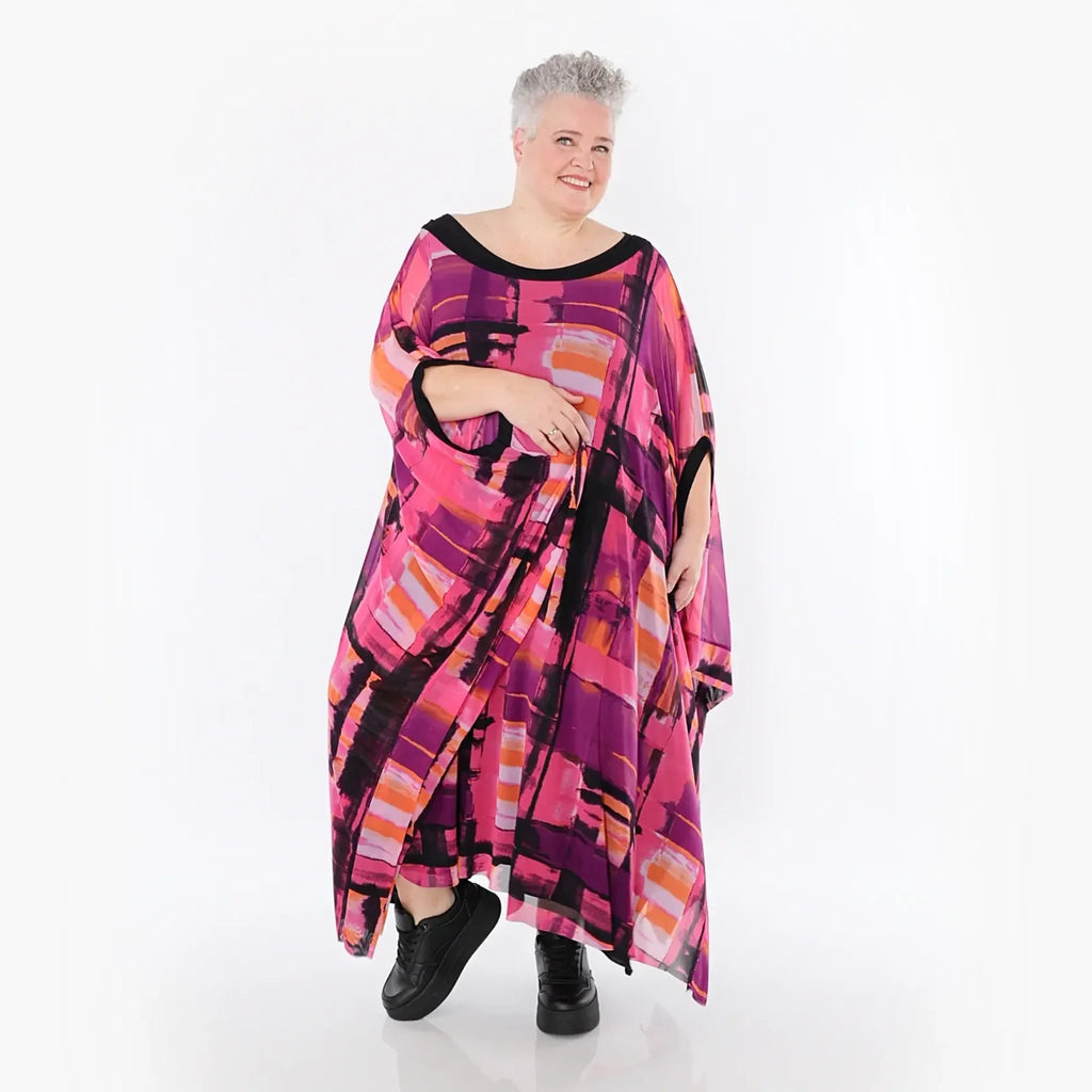  AKH Fashion Überwurf in gerader Form, aus Polyester, 1488.07100, Multicolor, Grafik