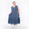  Ballonkleid von AKH Fashion aus Viskose, 1490.06972, Azurblau, Ausgefallen, Zeitlos